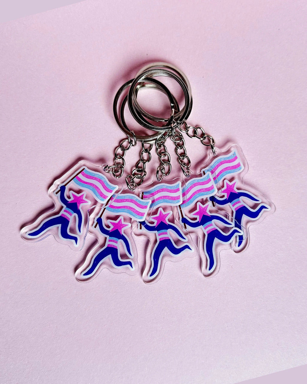 Trans Star ✶ Keyring