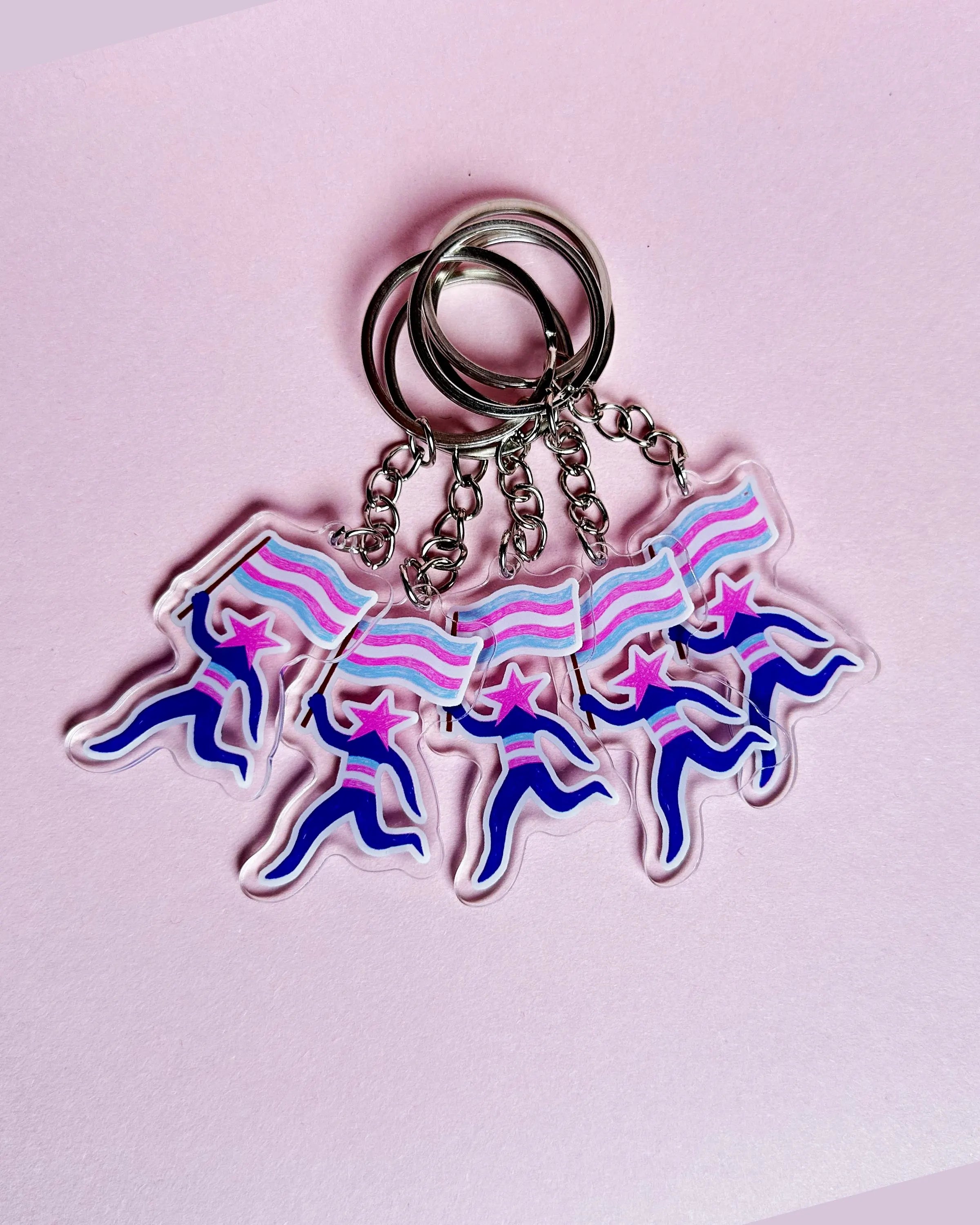 Trans Star ✶ Keyring