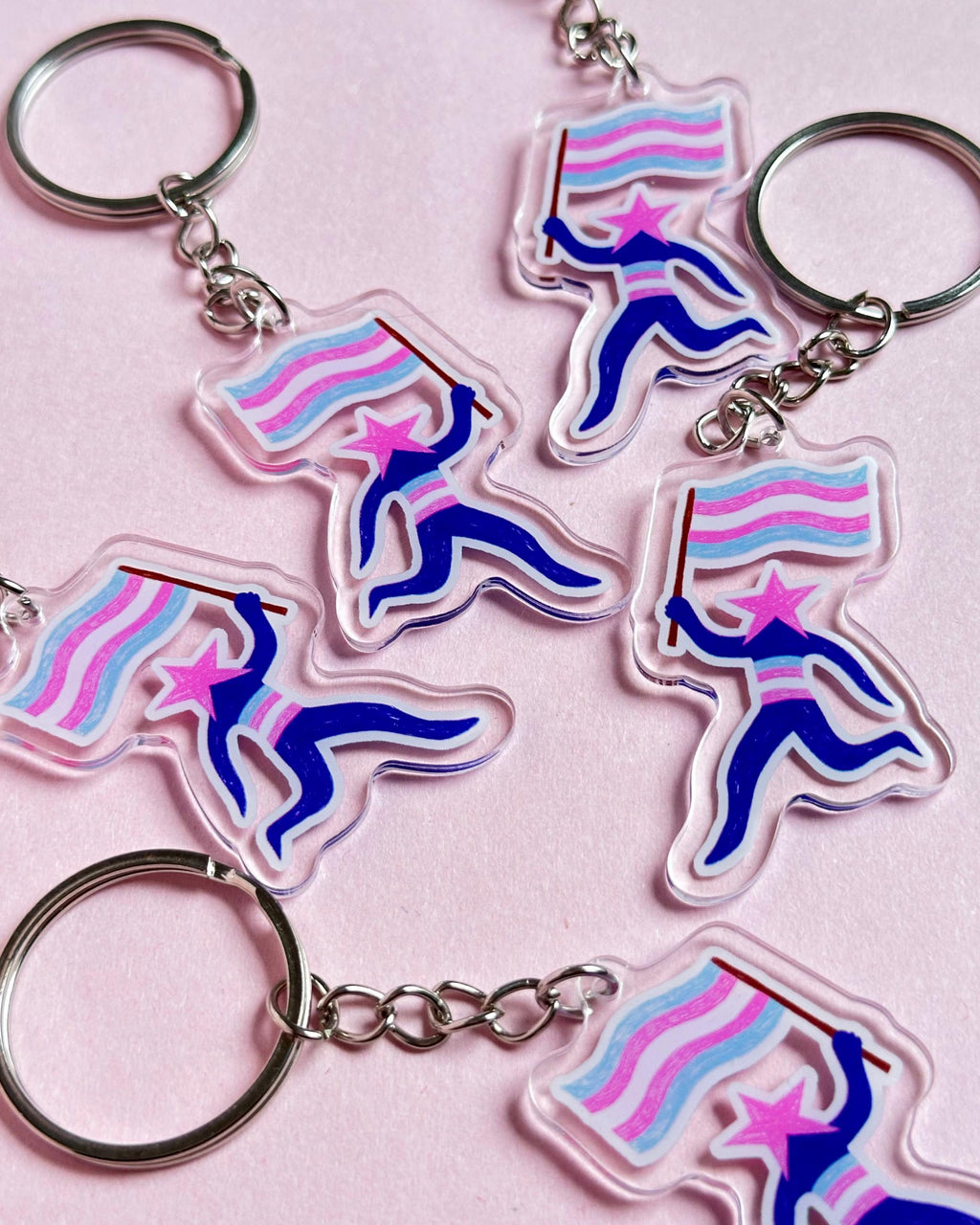 Trans Star ✶ Keyring