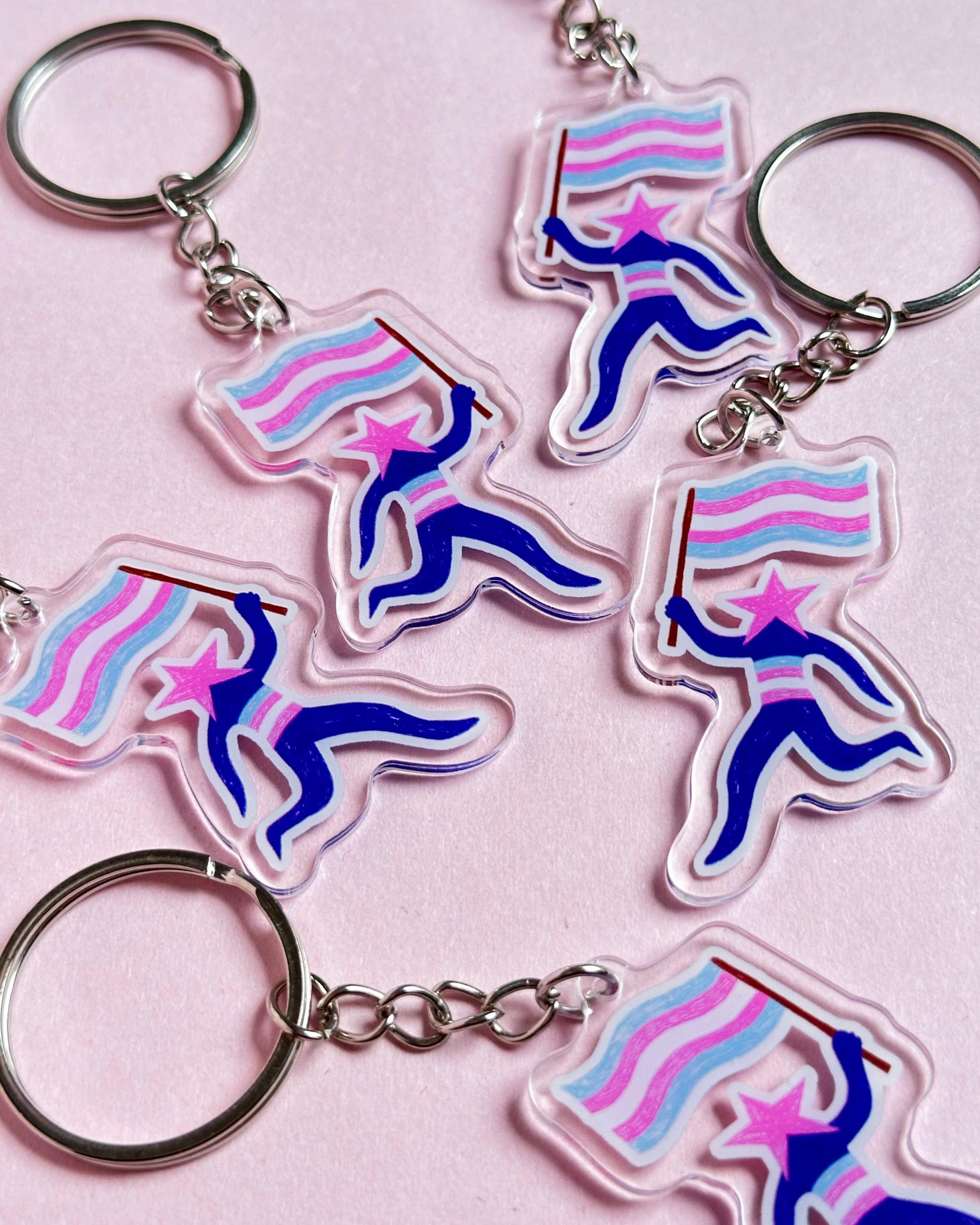 Trans Star ✶ Keyring