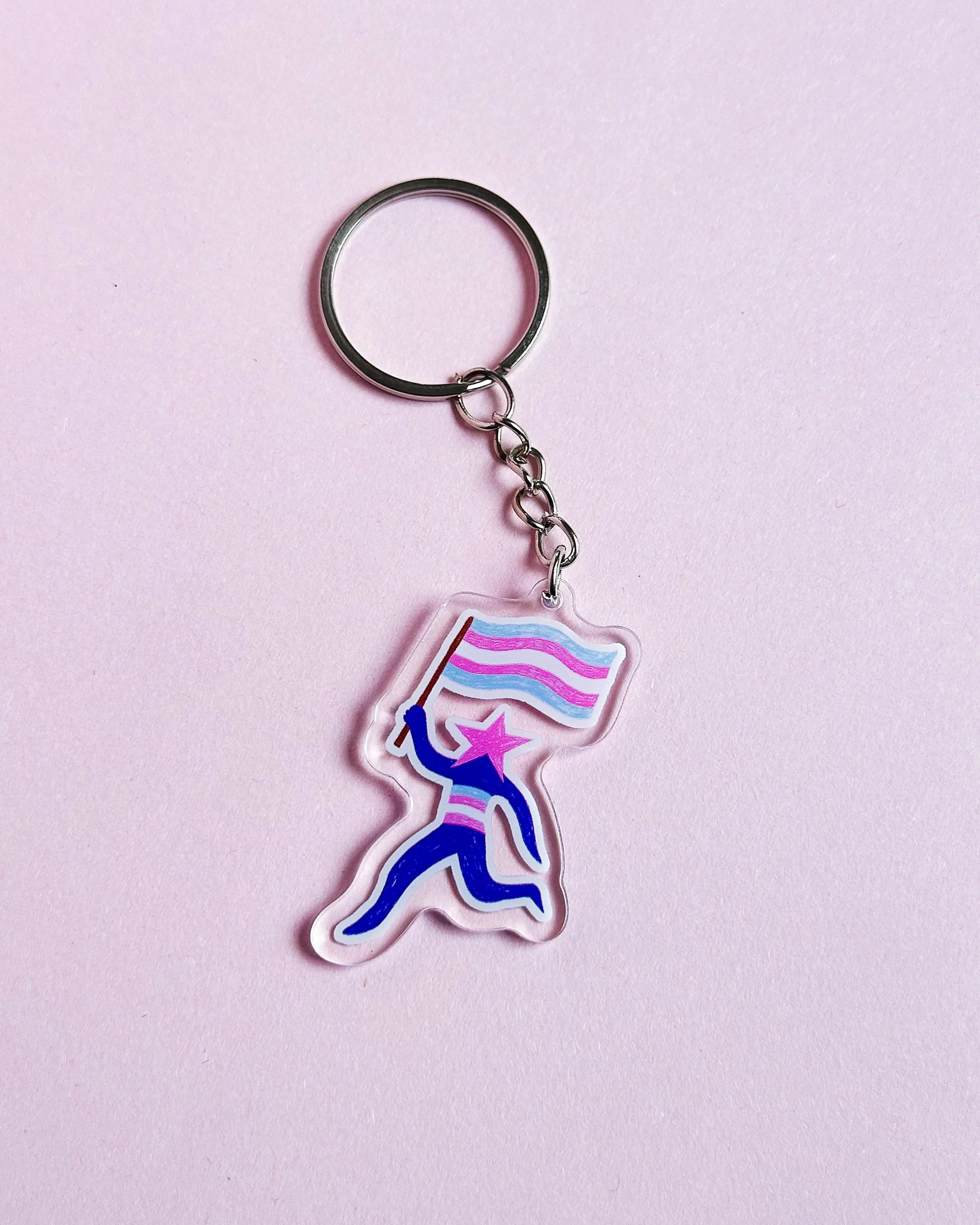Trans Star ✶ Keyring