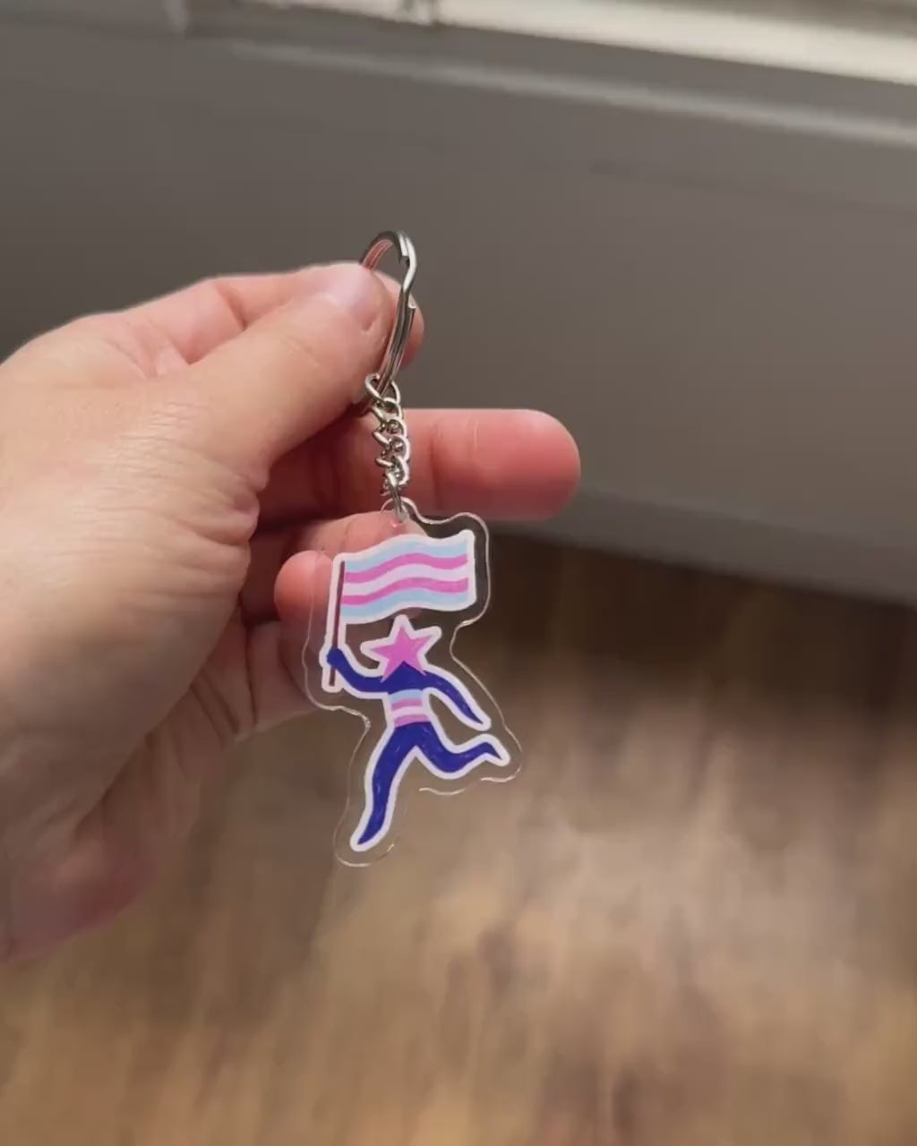 Trans Star ✶ Keyring