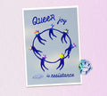 Queer Joy is Resistance ✶ A3 poster + Sticker