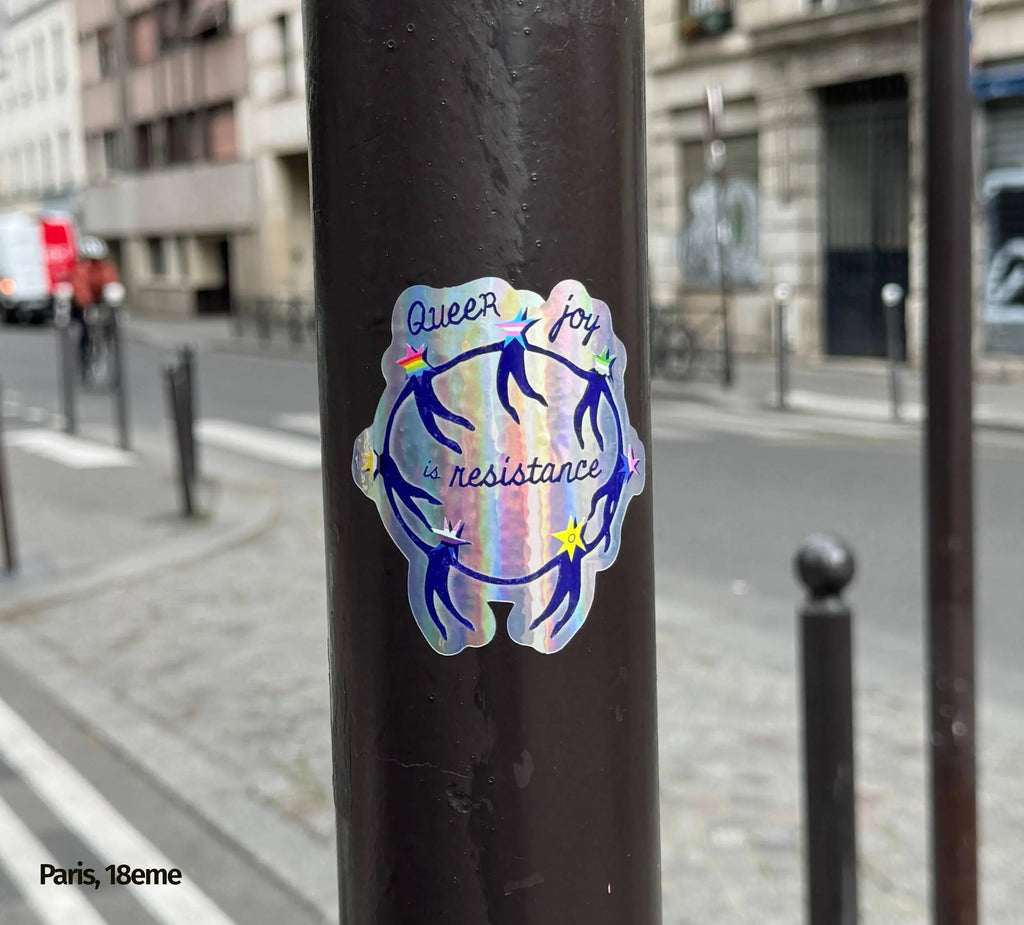 Queer Joy is Resistance ✶ A3 poster + Sticker