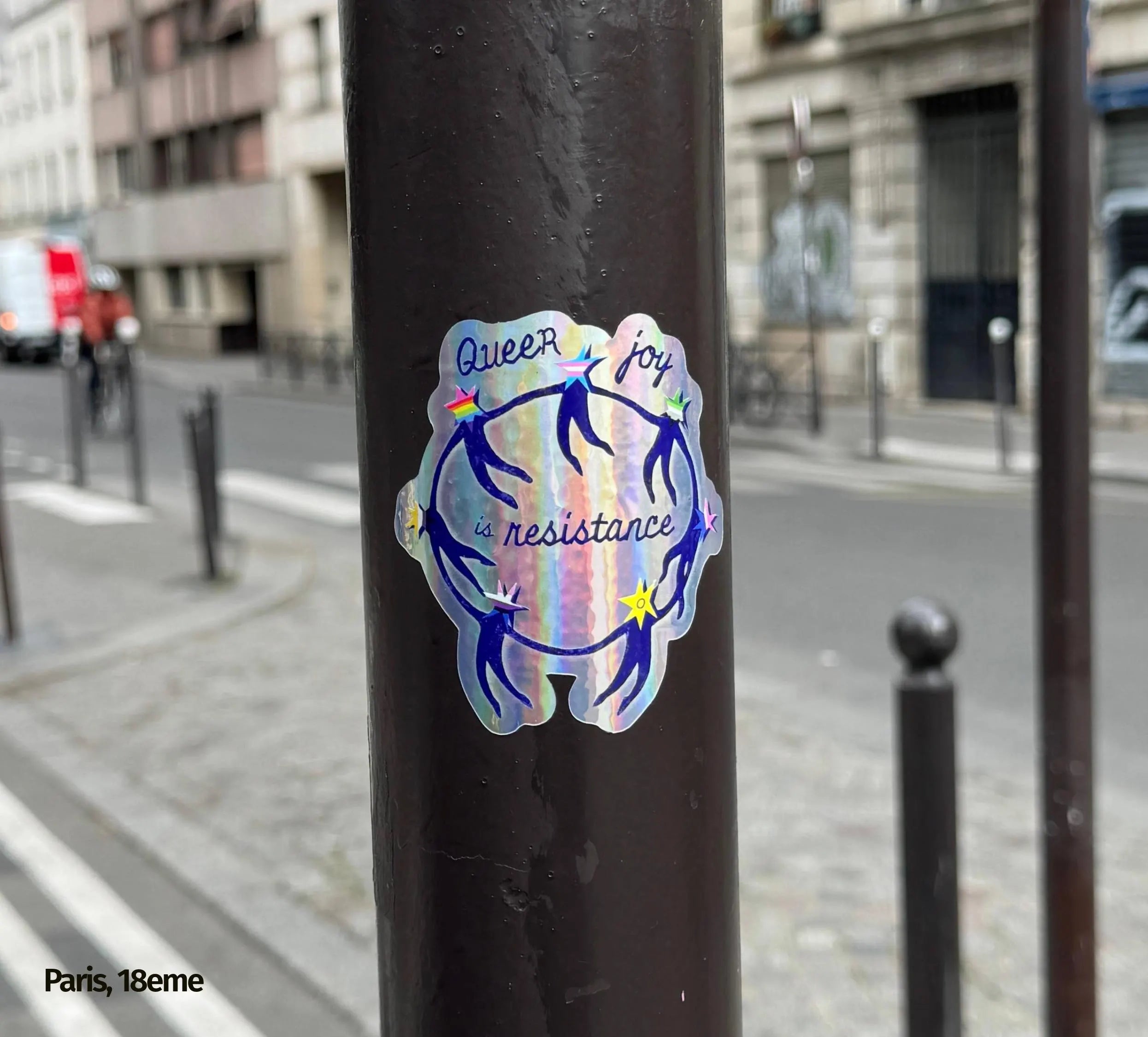 Queer Joy is Resistance ✶ A3 poster + Sticker